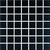 Mozaika Domenico black szklana 20x20