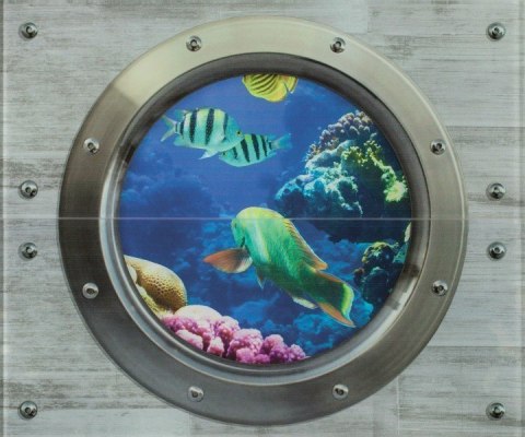 Dekor Szklany Rybki 2x (25x60) G.1 Dekor Szklany Rybki 2x (25x60) G.1