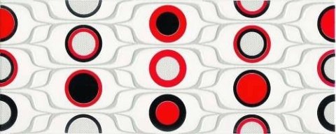 Dekor red circles inserto 20x50 G.1 Dekor red circles inserto 20x50 G.1