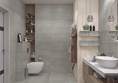 Gres CONCRETE Grigio 30x60 rektyfikowany G.1 Gres CONCRETE Grigio 30x60 rektyfikowany G.1