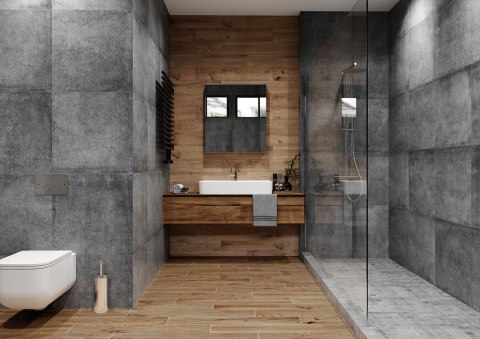 Gres CONCRETE Nero 60x60 rektyfikowany G.1 Gres CONCRETE Nero 60x60 rektyfikowany G.1