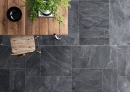 Gres SLATE BLACK 60x60 rektyfikowany G.1