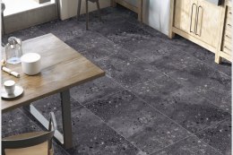 Gres Terazzo Anthracite 60x120 G.1 MAT rektyfikowany