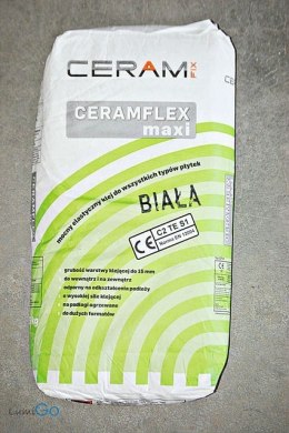 Klej CERAMFLEX MAXI C2TES1 BIAŁY - 25 kg