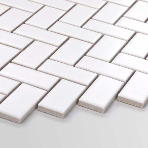 Mozaika RawDecor JODEŁKA BIAŁA MATOWA 28x26,5 G.1 Mozaika RawDecor JODEŁKA BIAŁA MATOWA 28x26,5 G.1
