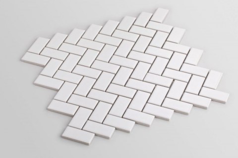 Mozaika RawDecor JODEŁKA BIAŁA MATOWA 28x26,5 G.1 Mozaika RawDecor JODEŁKA BIAŁA MATOWA 28x26,5 G.1