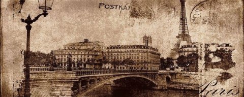 POSTCARD beige 1 20x50 - inserto szklane