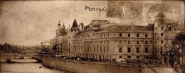 POSTCARD beige 2 20x50 - inserto szklane