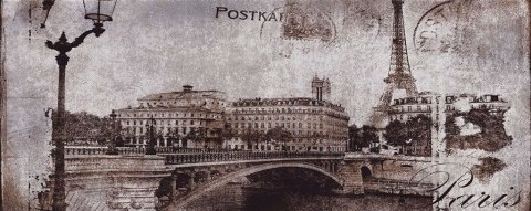 POSTCARD grey 1 20x50 - inserto szklane POSTCARD grey 1 20x50 - inserto szklane