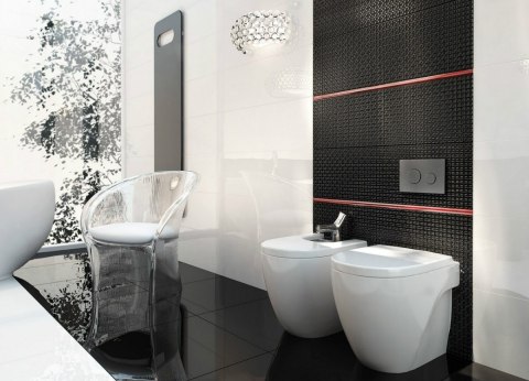Płytka dekoracyjna Dekor Opp! Lace Black DGL.281.L2 90x30cm G.1 Płytka dekoracyjna Dekor Opp! Lace Black DGL.281.L2 90x30cm G.1