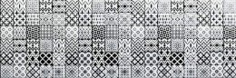 Płytka dekoracyjna Dekor Opp! Lace Black&White DGL.281.L1 90x30cm G.1